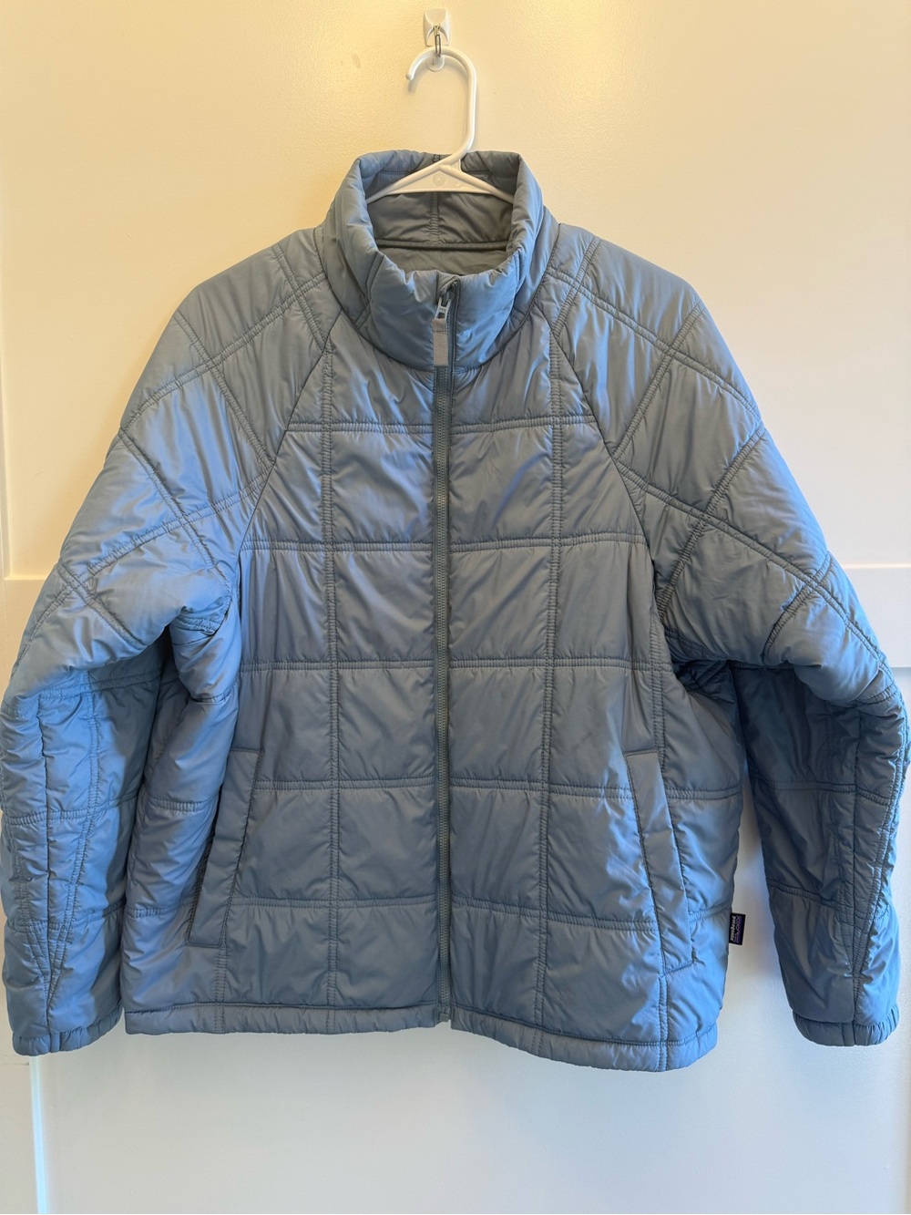 Patagonia Women Lost Canyon Jacket Puffer Coat Thermogreen Insulated Blue Size M